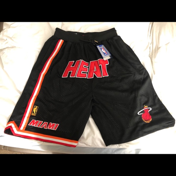 Mitchell & Ness Other - JUST DON MIAMI HEAT SHORTS